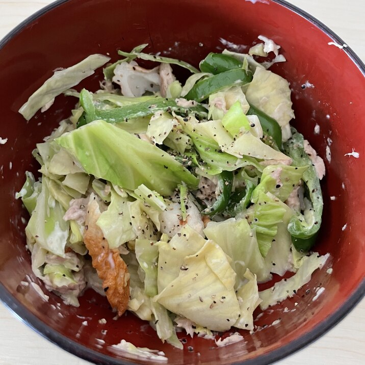 キャベツとピーマンの副菜